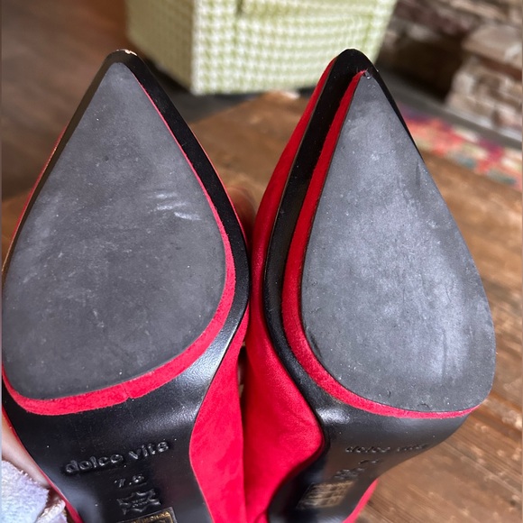 Red Hot Dolce Vita heels Size 7.5 - Picture 5 of 9